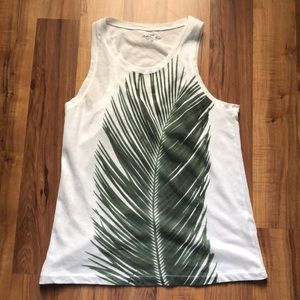 JCrew Palm leaf tank